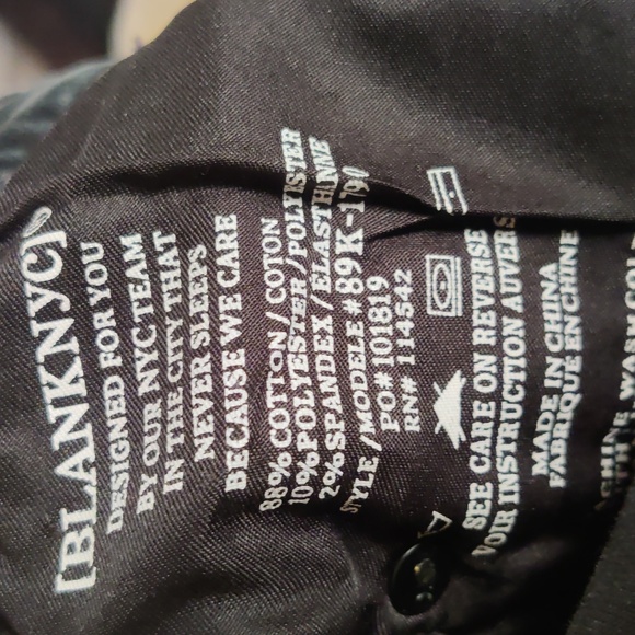 Blank NYC black velvet lace up jeans - Picture 9 of 10